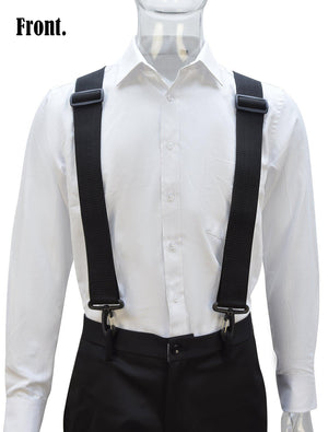 Welkinland Lightweight Work Suspenders, Gift packed, Durable, Black - Welkinland