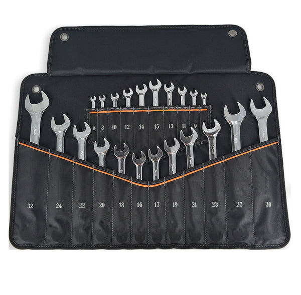 Welkinland 22-Pockets Wrench Roll-Gift Packed, Black with Orange - Welkinland