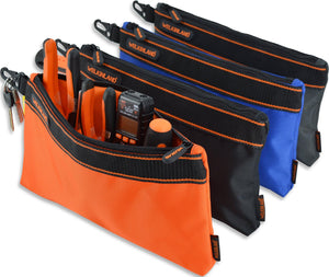 Welkinland 4PCS-Pack Tool Pouches-12-Inch, Gift Packed, Blue, Grey, Blue, Orange - Welkinland